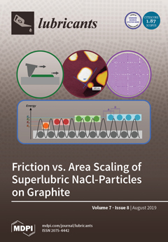 the cover of the journal lubricants showing images of nanocrystals on surfaces